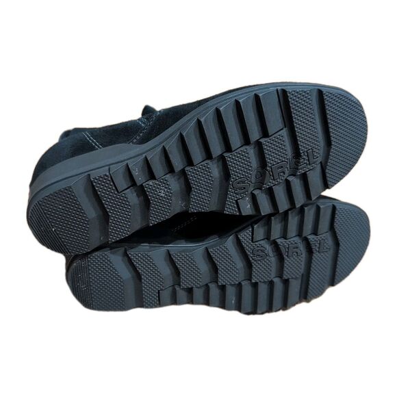 Sorel Evie Black Ankle Boots Women's Size 8 Spring Rain Winter Gorpcore Platform - Picture 6 of 8